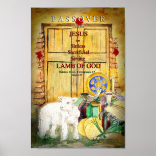 Affiche Art inspiré de Pesach de pâque