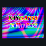Affiche Art K-Pop<br><div class="desc">La musique pop coréenne est de la fureur. Leur musique est un mélange extraordinaire de Pop, Rock, Rap et R&B. Les fans des groupes sont connus comme de l'armée. Vous recherchez plus d'impressions ou de produits ? N'hésitez pas à visiter mon magasin : http://www.zazzle.com/timelessmomentsphtgy Cet art numérique a été créé...</div>