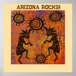 Affiche Art Kokopelli 