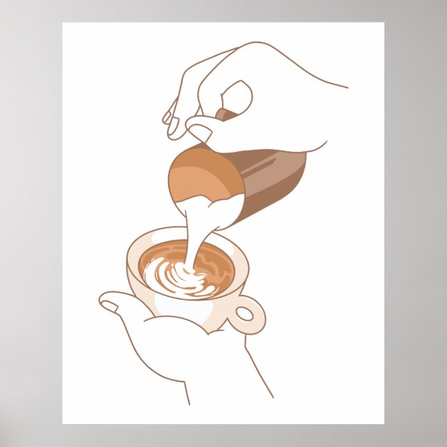 Affiche Art latte (Devant)