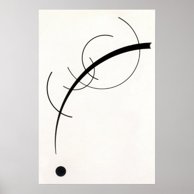 Affiche Art linéaire minimaliste (Devant)