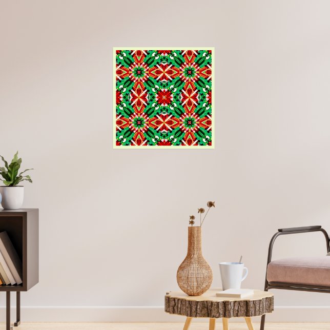 Affiche Art mandala de rêve kaléidoscope (Salon 3)