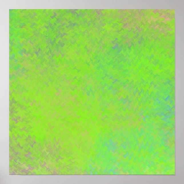Affiche Art marbré vert citron moderne (Devant)