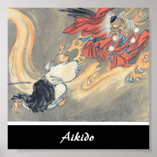 Affiche Art martial de Japonais d'Aikido