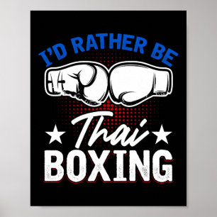 Affiche Art martial Muay Thai Kickboxing Comt Sports thaïl