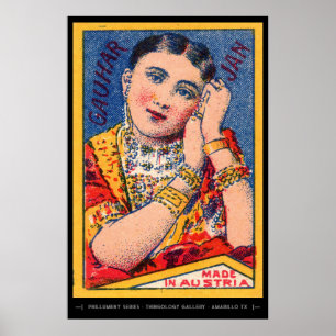 Affiche Art Matchbox du milieu du siècle