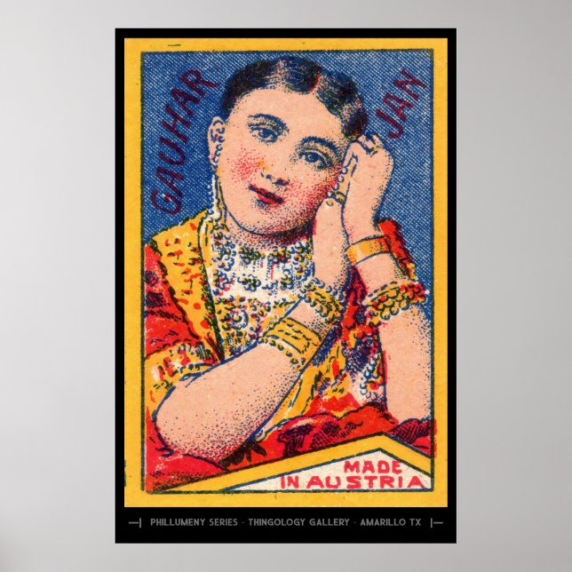 Affiche Art Matchbox du milieu du siècle (Devant)