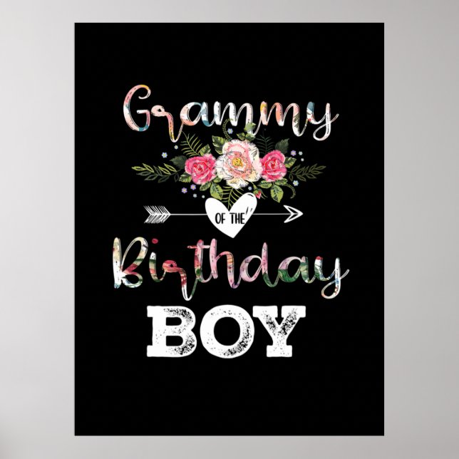 Affiche Art Mère | Grammy D'Un Enfant Anniversaire Anniver (Devant)