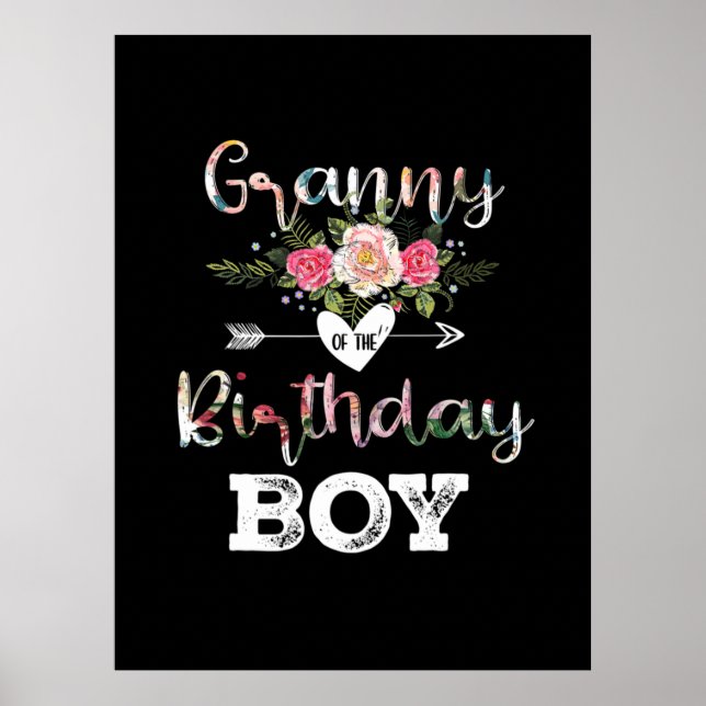 Affiche Art Mère | Mamie D'Un Enfant Anniversaire Annivers (Devant)
