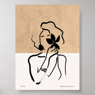 Affiche Art minimaliste bohème
