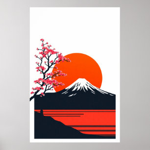 Affiche Art minimaliste Japonais