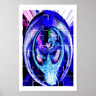 Affiche Art miroir cassé