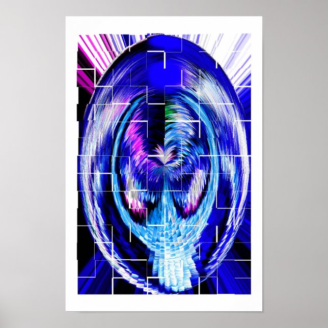 Affiche Art miroir cassé (Devant)