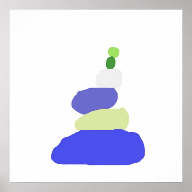 Affiche art moderne abstrait (Devant)