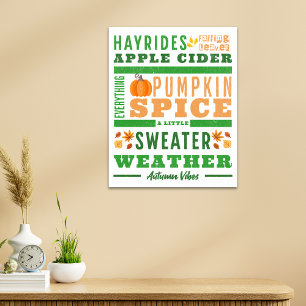 Affiche Art moderne Automne Automne