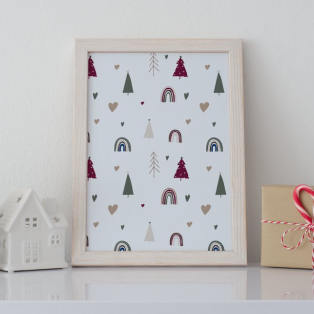 Affiche Art moderne Boho Christmas Wall Art (Créateur téléchargé)