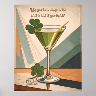 Affiche Art moderne du milieu du XXe siècle Shamrock Marti