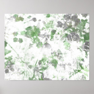Affiche Art moderne du motif de fleurs et de la texture mu