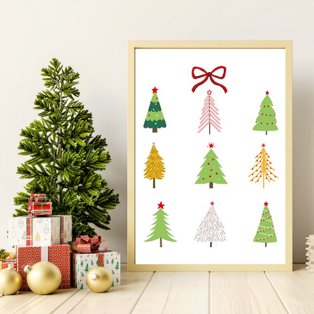 Affiche Art moderne élégant Arbre de Noël Imprimer (Créateur téléchargé)