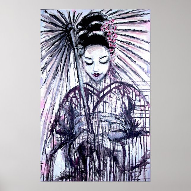 Affiche Art moderne Geisha Imprimer (Devant)