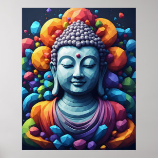 Affiche Art Moderne Géométrique Multicolore - Gautam Boudd