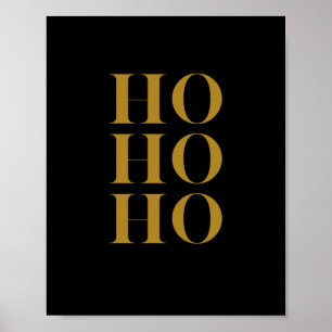 Affiche Art Moderne "HO HO HO HO HO" Mur de vacances   Noi