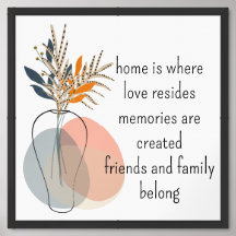 Art moderne moderne Abstrait à la mode encadré