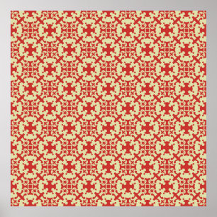 Affiche Art motif vintage design abstrait, antique, arabe