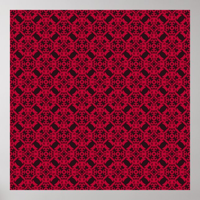 Affiche Art motif vintage design abstrait, antique, arabe (Devant)