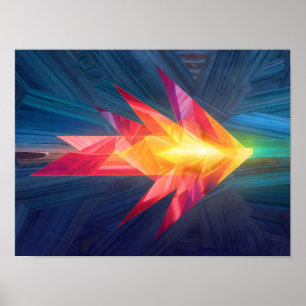 Affiche Art Motivationnel Dynamique : Voie à Suivre