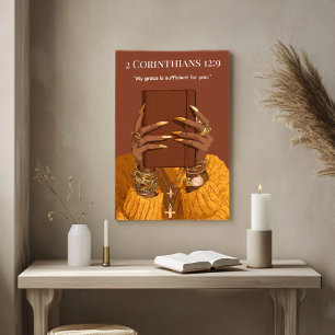 Affiche Art mur chrétien   Écriture biblique