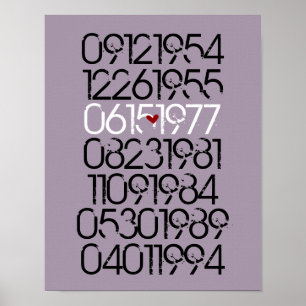 Affiche Art Mur Drôle - Style Distressed - 4 Enfants