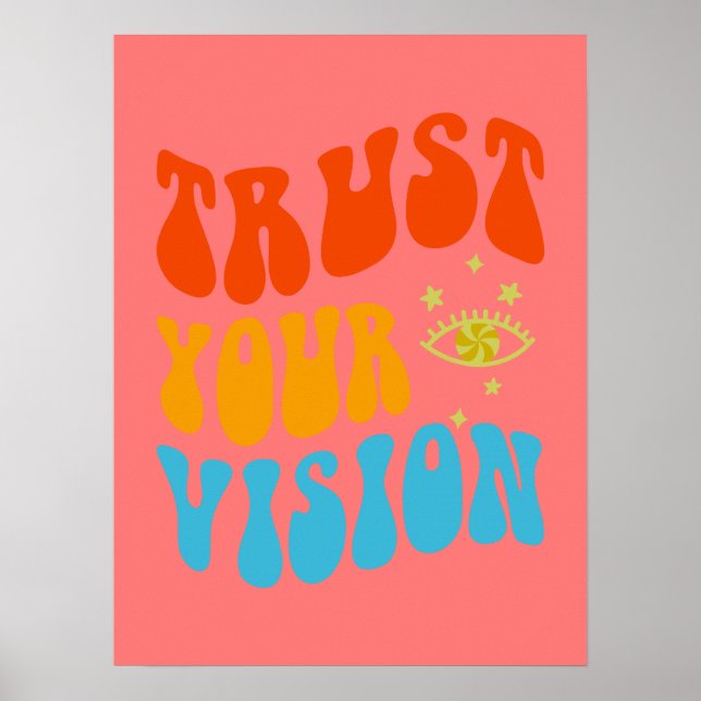 Affiche Art Mur esthétique rétro pour filles, Tweens, Ados (Devant)