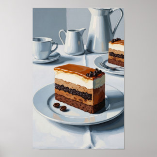 Affiche Art murale du gâteau