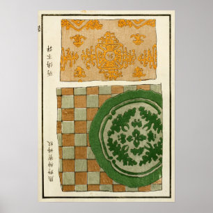Affiche Art mythologique du phénix chinois de 1880