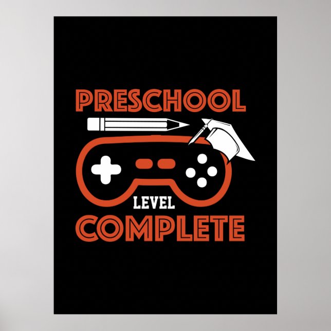 Affiche Art | Niveau préscolaire achevé (Devant)