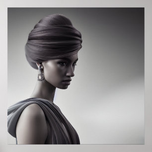 Affiche Art noir et blanc