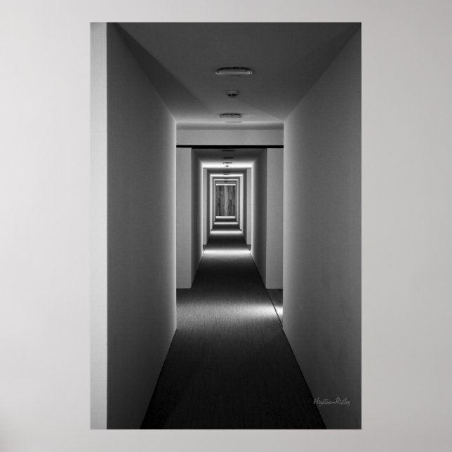 Affiche Art noir et blanc - Une invitation (Devant)