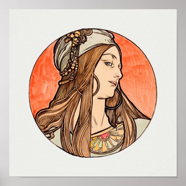 Affiche Art Nouveau (Devant)