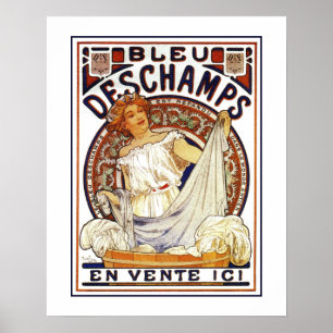 Affiche Art Nouveau Alfons Mucha, produit de lavage et