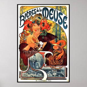 Affiche Art Nouveau Bière Ad 1897