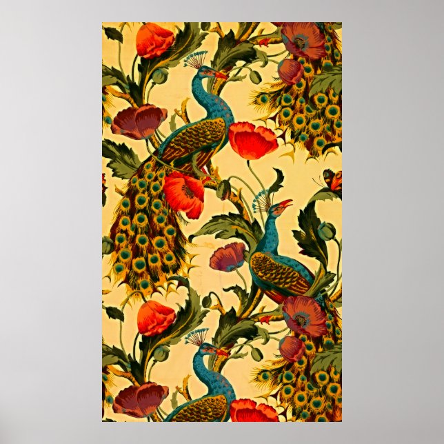 Affiche Art Nouveau Elégance : Sidewall, The Peacock, 1896 (Devant)