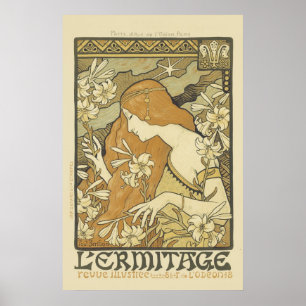 Affiche Art nouveau 'Ermitage