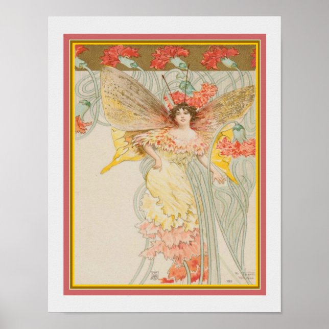 Affiche Art Nouveau Fairy Print par Raffaele Tafuri (Devant)
