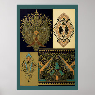 Affiche Art nouveau motif Christopher