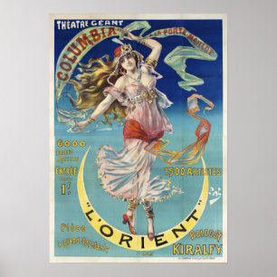 Affiche Art Nouveau, Orient, Spectacle