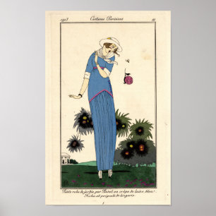Affiche Art nouveau Petite robe de Jardin