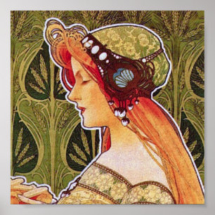 Affiche Art Nouveau : Privat-Livemont "Biscuits"