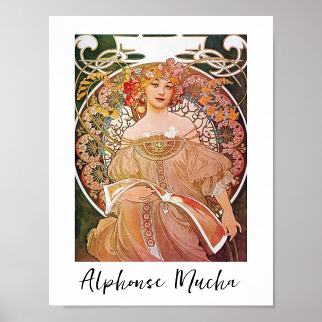 Affiche - Art nouveau 'Réverie' (Devant)