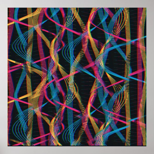 Affiche Art Nouveau Snakes Pattern  (Devant)